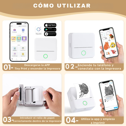 Mini impresora portátil